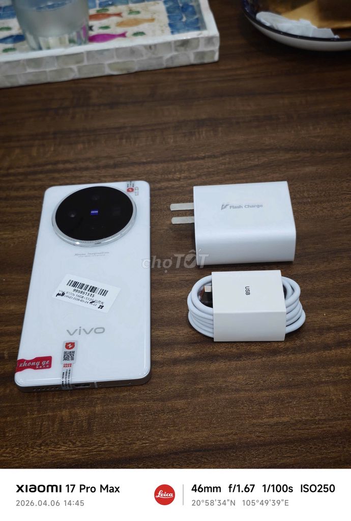 Vivo X100S 16/512 Trắng sạc 80w có ship COD. Mua bán Điện thoại tại Quận Hoàng Mai Hà Nội được đăng bởi Trần Ngọc Hiếu hình 1