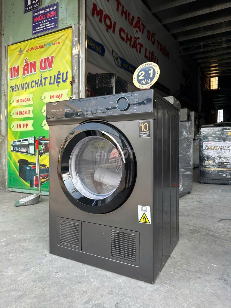 Máy sấy thông hơi Aqua 9 kg AQH-V901K PS,. Mua bán Máy giặt tại Quận Gò Vấp Tp Hồ Chí Minh được đăng bởi Điện Máy Giá Kho Miền Nam hình 6