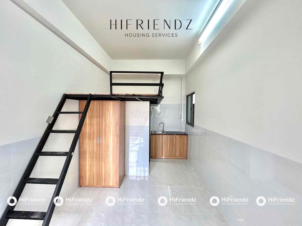 Phòng trọ có gác giá rẻ giáp, gần Q5 nằm Q6 nhé ở đc 3-4ng thoải mái ạ