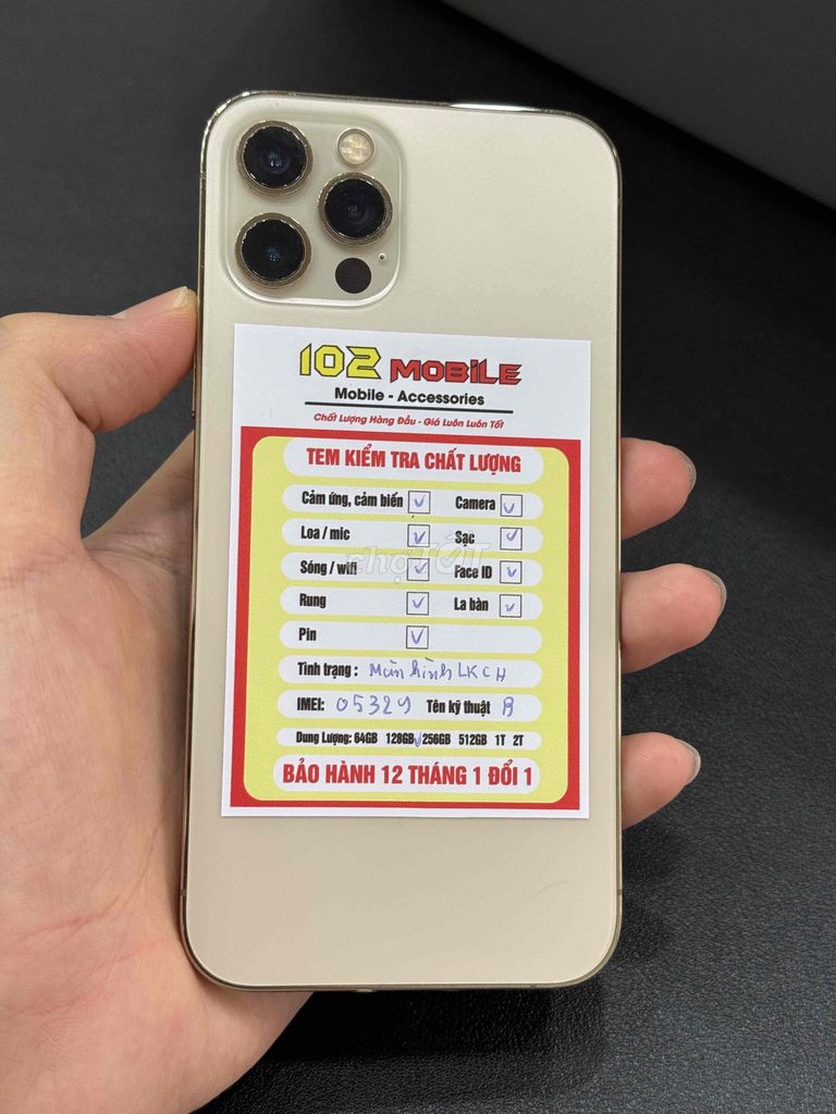iPhone 12 Pro 128GB Vàng gold máy đẹp chuẩn zin. Mua bán Điện thoại tại Thành phố Buôn Ma Thuột Đắk Lắk được đăng bởi Nguyễn Hoàng hình 1