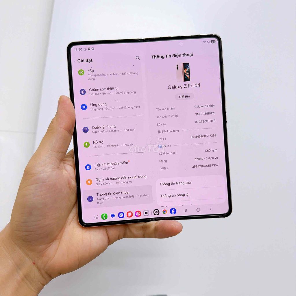 Samsung Galaxy Z Fold4 Gold 98% VN. Mua bán Điện thoại tại Thành phố Thủ Đức Tp Hồ Chí Minh được đăng bởi Smartzone Việt Nam hình 1