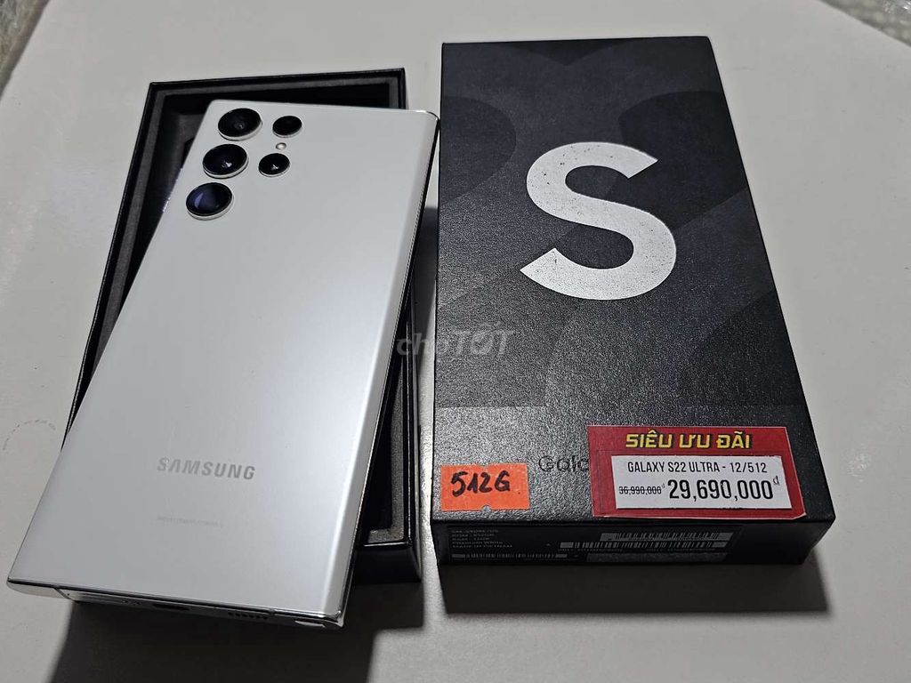 S22 Ultra 5G 12/512GB Trắng fullbox. Mua bán Điện thoại tại Quận Thanh Xuân Hà Nội được đăng bởi Nam hình 1