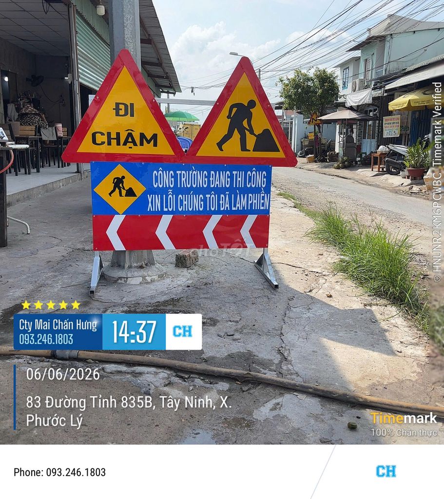 Biển báo công trình Mai Chấn Hưng. Mua bán Đồ chuyên dụng, Giống nuôi trồng tại Huyện Thủ Thừa Long An được đăng bởi Chấn Hưng Company hình 1