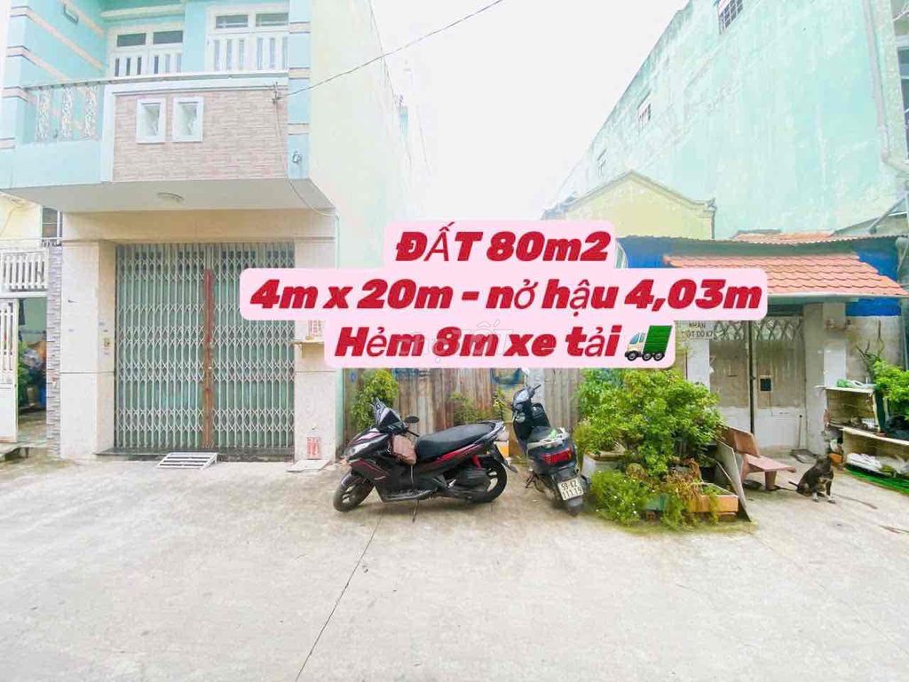 🥇🥇🥇ĐẤT RẺ NHẤT KHU VỰC Đc: 688 / Hương Lộ 2 , Bình Tân. 4 * 20m ( thổ