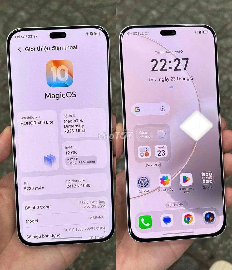 Honor 400 Lite 256GB Bạc. Mua bán Điện thoại tại Huyện Quảng Ninh Quảng Bình được đăng bởi longdeptrai hình 1