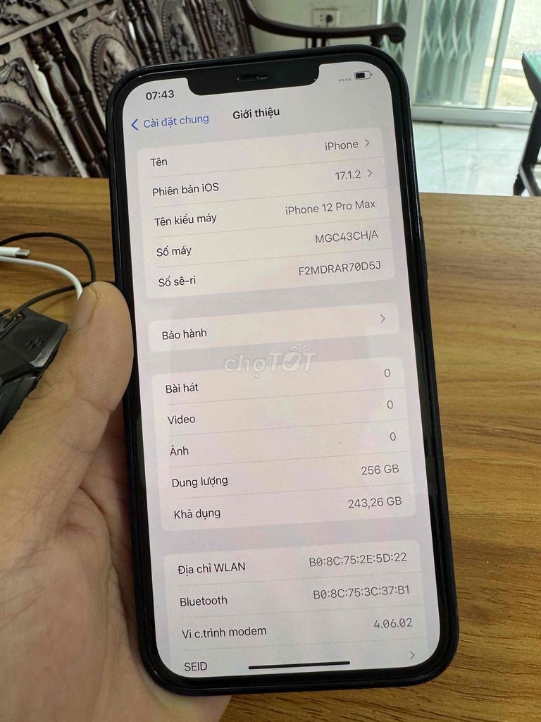 Apple iPhone 12 Pro Max 256GB Xám. Mua bán Điện thoại tại Huyện Đan Phượng Hà Nội được đăng bởi viên hoàng hình 1