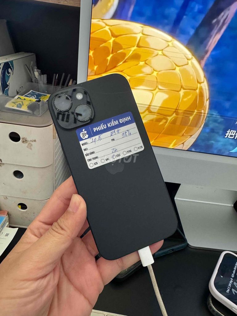 Apple iPhone 15 128GB Đen Quốc tế Đã sử dụng. Mua bán Điện thoại tại Quận Bình Thạnh Tp Hồ Chí Minh được đăng bởi Phát Tài Mobile  hình 1