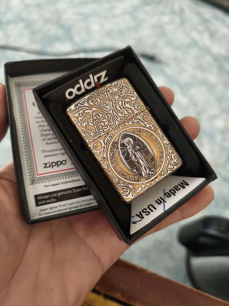 Bật lửa Zippo Amo Đồng khối mạ crom. Mua bán Đồ sưu tầm, đồ cổ tại Quận Bắc Từ Liêm Hà Nội được đăng bởi Chip hình 1