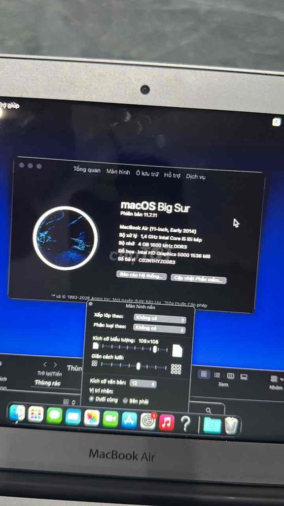 Apple MacBook Air i5 11 inch 4GB/121GB. Mua bán Laptop tại Huyện Cư Kuin Đắk Lắk được đăng bởi abr hình 1