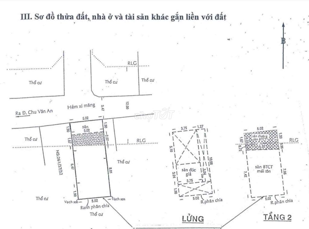 Hoa hồng 1% Bán nhà 261/37 Chu Văn An 8.7 tỷ