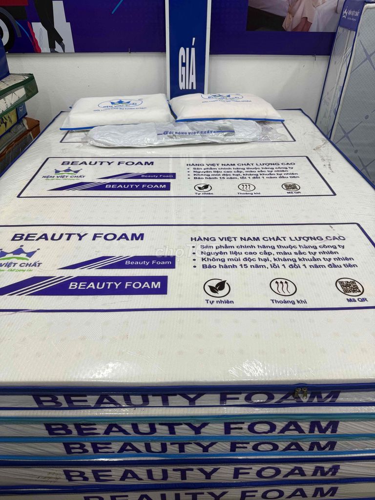 Nệm Việt Chất Beauty Foam. Mua bán Giường, chăn ga gối nệm tại Quận Cẩm Lệ Đà Nẵng được đăng bởi Võ Phú Hoàng hình 1
