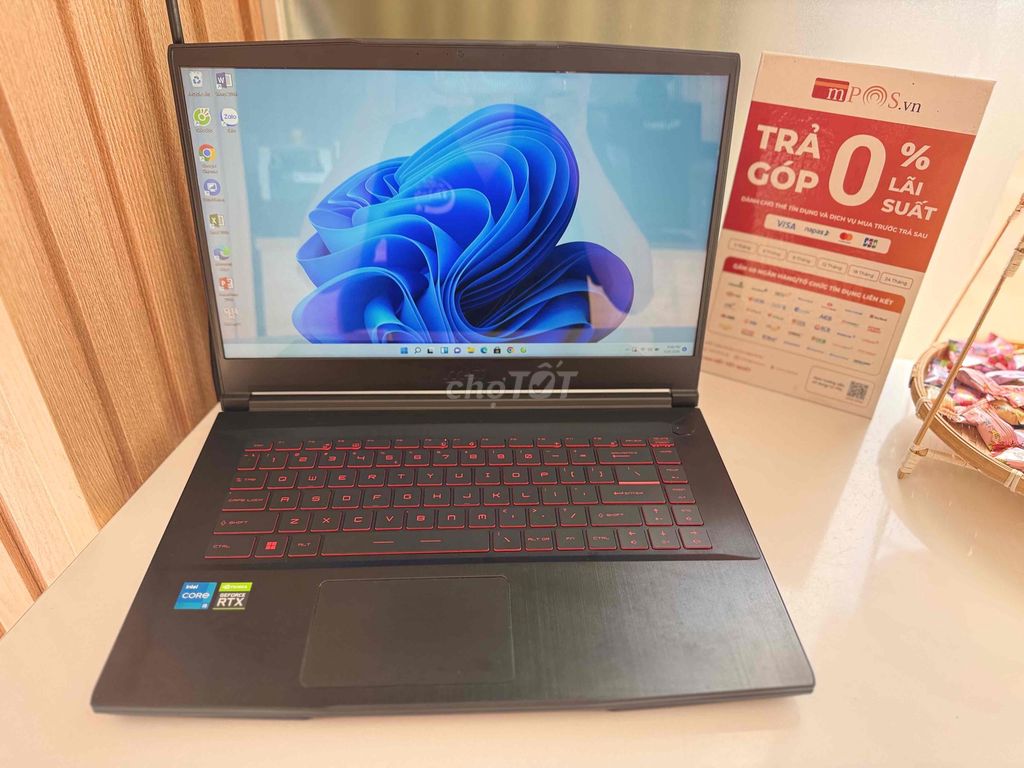 MSI GF63 Thin 11UC/i5-11400H/8GB/512GB/RTX3050-4GB. Mua bán Laptop tại Quận Ninh Kiều Cần Thơ được đăng bởi Cầm Đồ Thànhmobile cần thơ hình 1