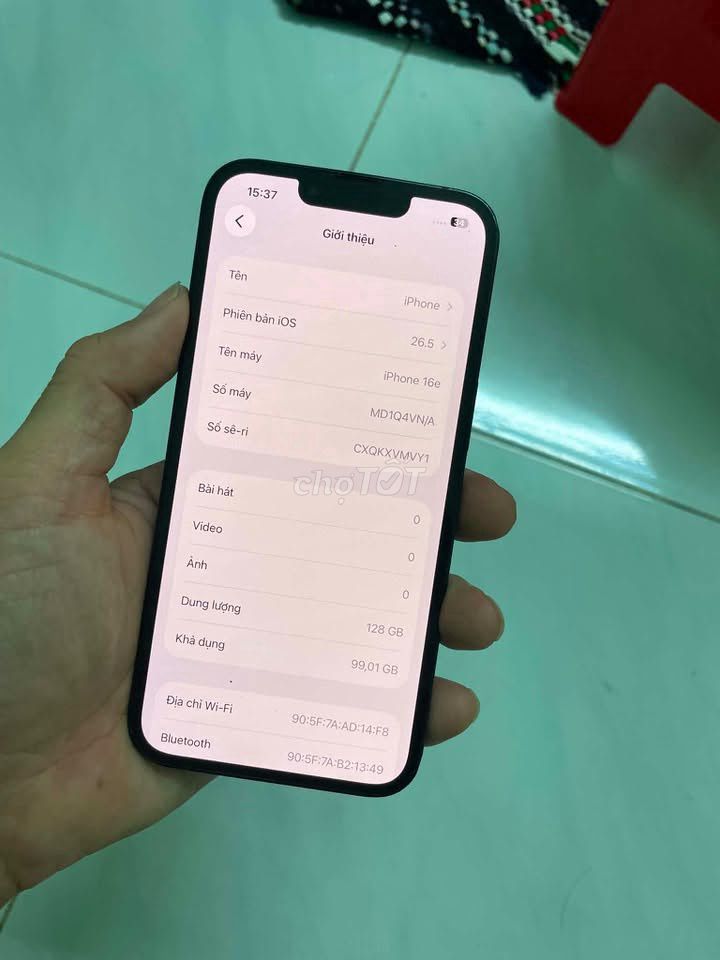 Apple iPhone 16e 128GB Đen 93%. Mua bán Điện thoại tại Quận Tân Phú Tp Hồ Chí Minh được đăng bởi Hội Đồ Điện Tử hình 1