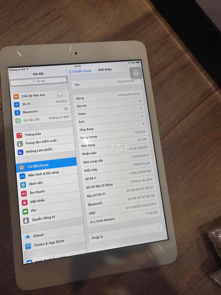 ipad mini 16gb 4G_Wifi. Mua bán Máy tính bảng tại Quận Hải Châu Đà Nẵng được đăng bởi Lum hình 2