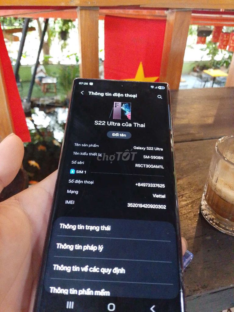 Samsung Galaxy S22 Ultra Tím Kính bể nhẹ. Mua bán Điện thoại tại Huyện Duy Xuyên Quảng Nam được đăng bởi thanh thai hình 1