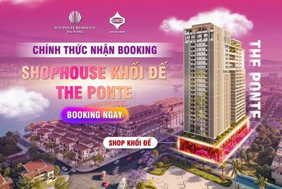 Chính thức mở bán shophouse khối đế Sun Ponte Residence Đà Nẵng