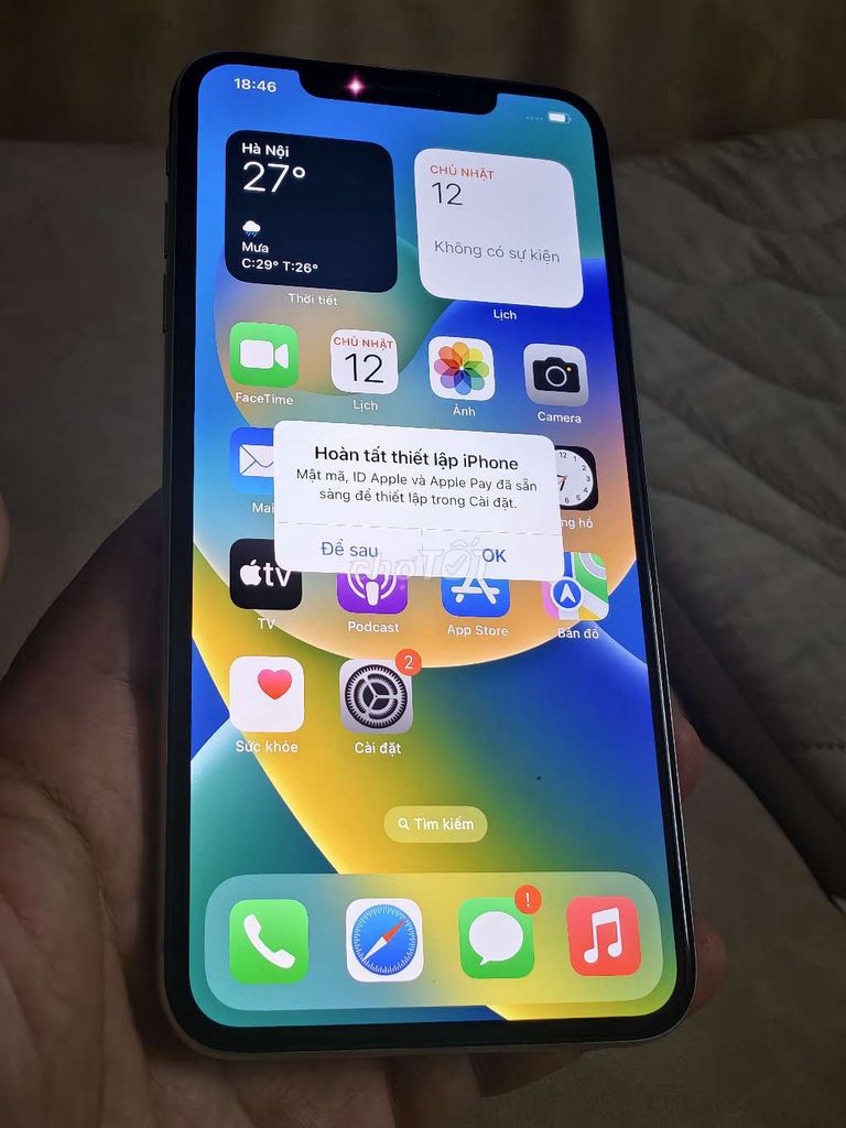 Apple iPhone XS Max 64GB Trắng Mỹ Like New. Mua bán Điện thoại tại Quận Hoàng Mai Hà Nội được đăng bởi Hoang Ha hình 1