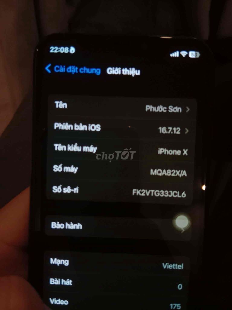 iPhone X 256GB Màu Đen - Đã Sử Dụng. Mua bán Điện thoại tại Quận Hải Châu Đà Nẵng được đăng bởi HSown hình 1