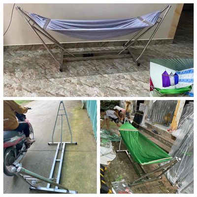 Tiệm không có chỗ xãa KHUNG VÕNG INOX VUÔNG MỚIII. Mua bán Giường, chăn ga gối nệm tại Quận 12 Tp Hồ Chí Minh được đăng bởi Xưởng võng xếp