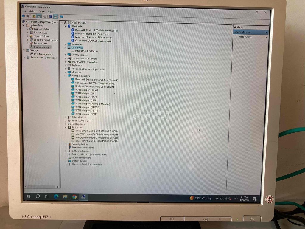Bán bộ máy tính bàn Dell