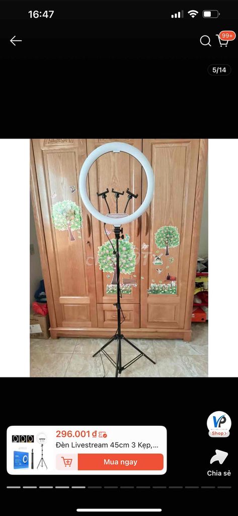 Đèn livestream 45cm 3 kẹp. Mua bán Đèn tại Thành phố Thủ Đức Tp Hồ Chí Minh được đăng bởi Nguyễn minh quân  hình 1