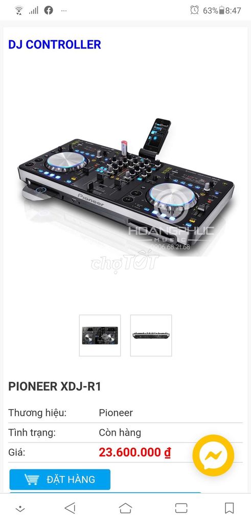 0908863773 - Máy Pioneer All-in-1 DJ XDJ-R1 (usb , cd, laptop)