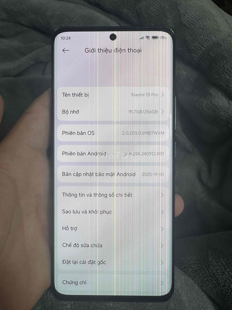 Xiaomi 13 Pro 256GB Đen xọc. Mua bán Điện thoại tại Quận Nam Từ Liêm Hà Nội được đăng bởi Đức thống Hoàng hình 1