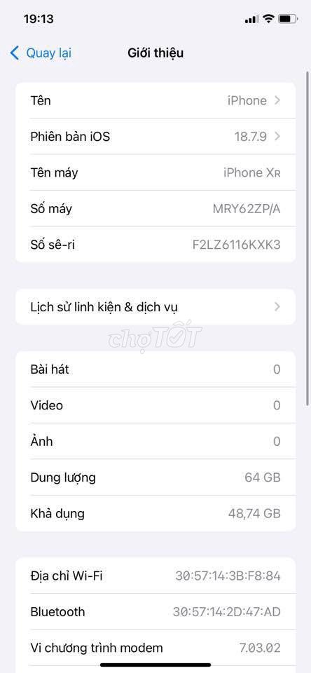 Apple iPhone XR 64GB Đỏ Mất Face ID. Mua bán Điện thoại tại Quận Tân Bình Tp Hồ Chí Minh được đăng bởi Hội Đồ Điện Tử hình 1