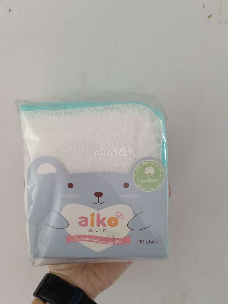 Thanh lý Khăn sữa Aiko Cotton 10 chiếc. Mua bán Mẹ và bé tại Quận 11 Tp Hồ Chí Minh được đăng bởi AHUIS hình 1