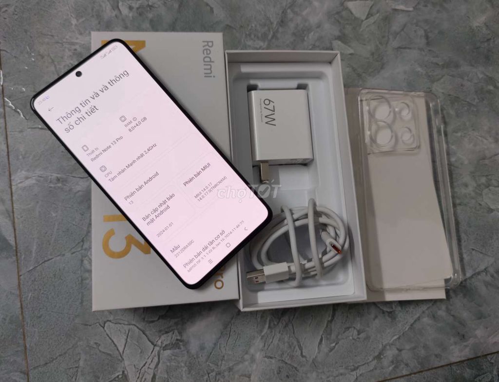 Redmi Note 13 Pro 5G Fullbox như mới (có giao lưu)