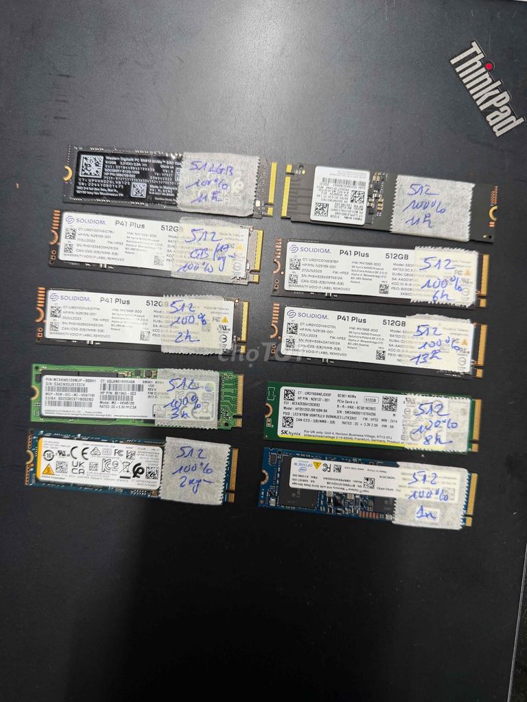 Ổ cứng SSD M2, NVME 512, 1TB, 2TB Sk 9x trở lên.. Mua bán Linh kiện (RAM, Card...) tại Quận 10 Tp Hồ Chí Minh được đăng bởi Laptop xách tay Mỹ hình 1