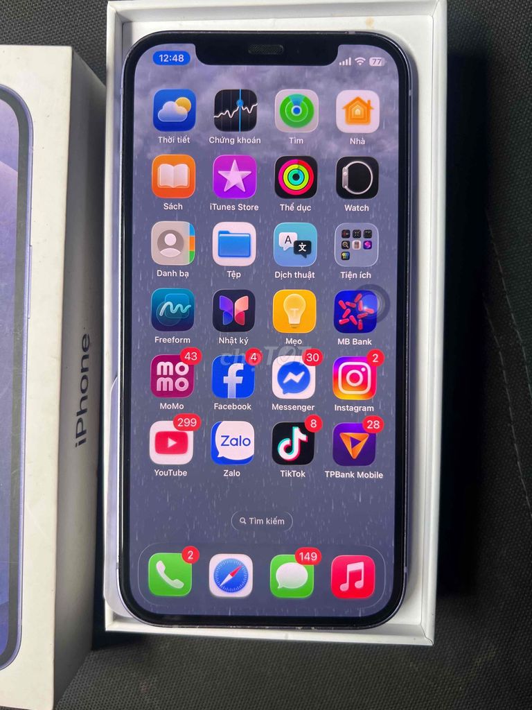 Apple iPhone 12 Tím. Mua bán Điện thoại tại Quận Gò Vấp Tp Hồ Chí Minh được đăng bởi Hà Tuấn hình 1