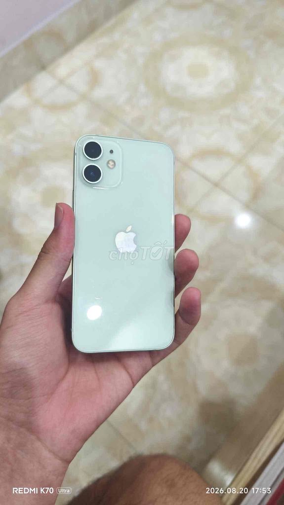Apple iPhone 12 mini 64GB Xanh lá 75%. Mua bán Điện thoại tại Huyện Thường Tín Hà Nội được đăng bởi Hải Đăng hình 1