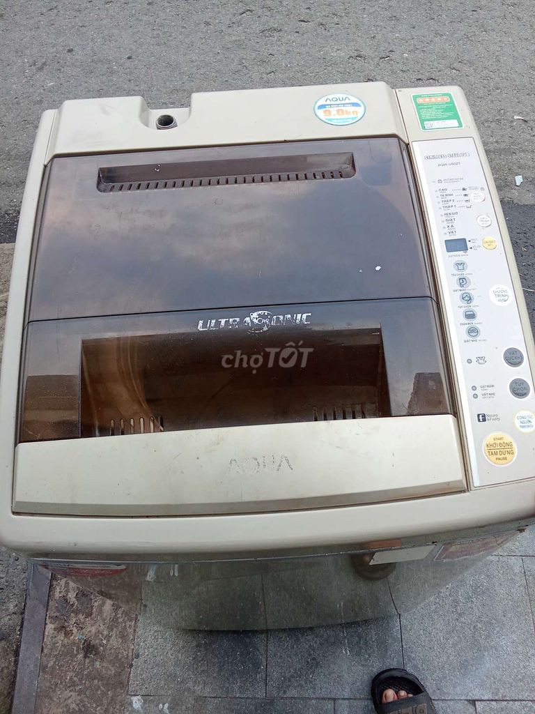 Máy giặt Aqua 9 kg Trắng Đã sử dụng. Mua bán Máy giặt tại Thị xã Bến Cát Bình Dương được đăng bởi Van Bui hình 1