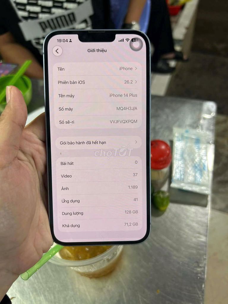 Apple iPhone 14 Plus 128GB Pin 81%. Mua bán Điện thoại tại Quận 1 Tp Hồ Chí Minh được đăng bởi Hội Đồ Điện Tử hình 1