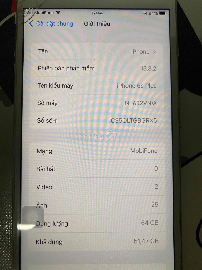 Apple iPhone 6s Plus 64GB Vàng. Mua bán Điện thoại tại Huyện Thống Nhất Đồng Nai được đăng bởi Nguyễn Phát hình 1