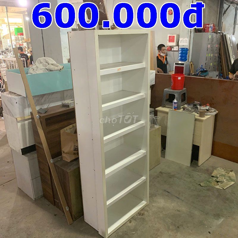 Kệ Sách Gỗ MDF Trắng 1m9 Cũ Đẹp 90%. Mua bán Tủ, kệ gia đình tại Quận 3 Tp Hồ Chí Minh được đăng bởi MrCường hình 1