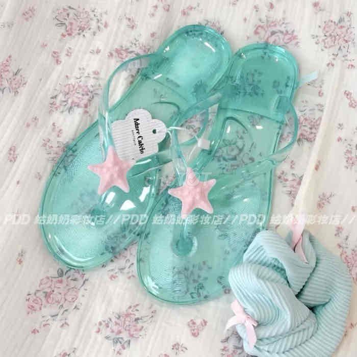 Dép xỏ ngón Nữ Nhựa Xanh ngọc. Mua bán Giày dép tại Quận Bắc Từ Liêm Hà Nội được đăng bởi Khả Vy hình 1