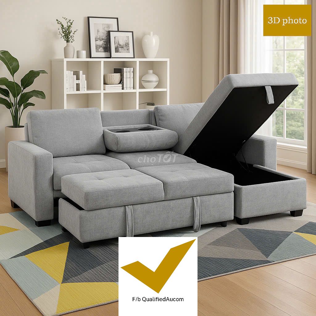 Sofa giường có ngăn đa năng giá tốt tại Tp.HCM. Mua bán Bàn ghế tại Quận 7 Tp Hồ Chí Minh được đăng bởi QualifiedAu hình 2