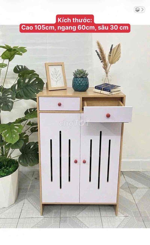 Tủ giày Gỗ MDF 60x30x105cm. Mua bán Tủ, kệ gia đình tại Quận Tân Bình Tp Hồ Chí Minh được đăng bởi kha hình 1