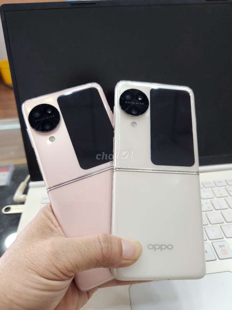 Oppo Find N3 Flip Hồng, Trắng Điện thoại gập. Mua bán Điện thoại tại Thành phố Buôn Ma Thuột Đắk Lắk được đăng bởi MNmobile hình 1