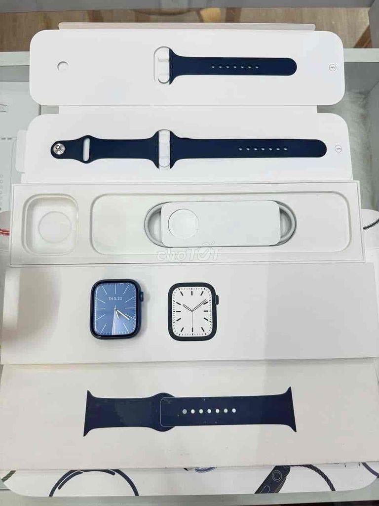 Bán apple watch sr7:45 xanh likenew pin 100%