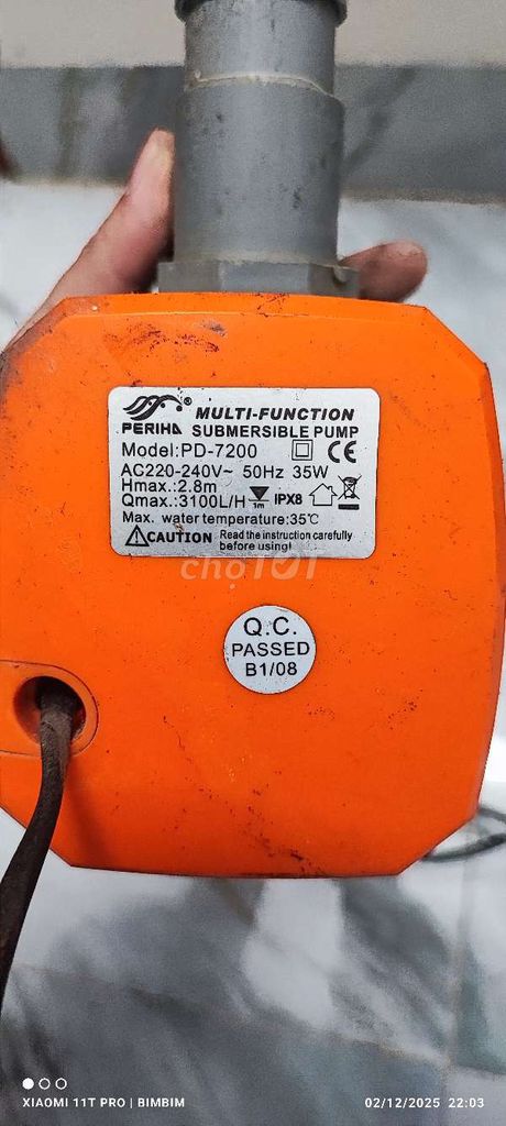 Thanh lý bơm 12v + bơm 220v bể cá. Mua bán Phụ kiện, Thức ăn, Dịch vụ tại Thành phố Bắc Ninh Bắc Ninh được đăng bởi Chiến BimBim hình 4