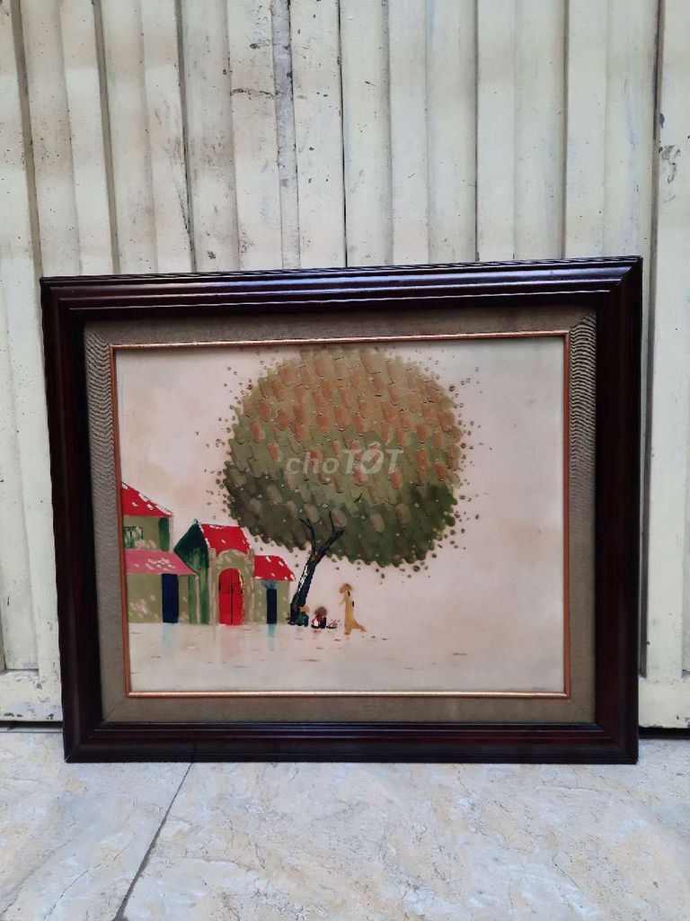 Tranh sơn dầu 55x65 cm Đã qua sử dụng. Mua bán Đồ sưu tầm, đồ cổ tại Quận Hoàng Mai Hà Nội được đăng bởi hoa mo hình 1