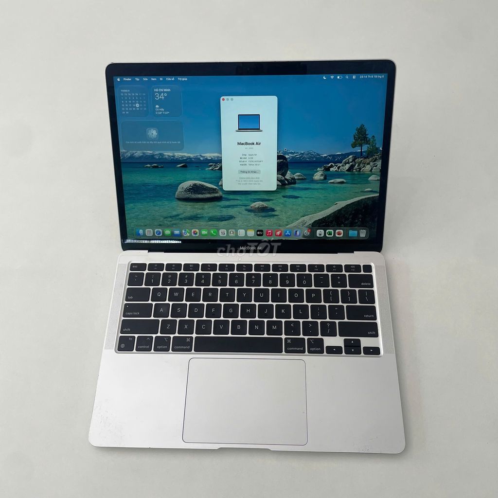 Apple MacBook Air M1 2020 8GB/256GB Bạc. Mua bán Laptop tại Thành phố Vinh Nghệ An được đăng bởi TT Center Nghệ An hình 1