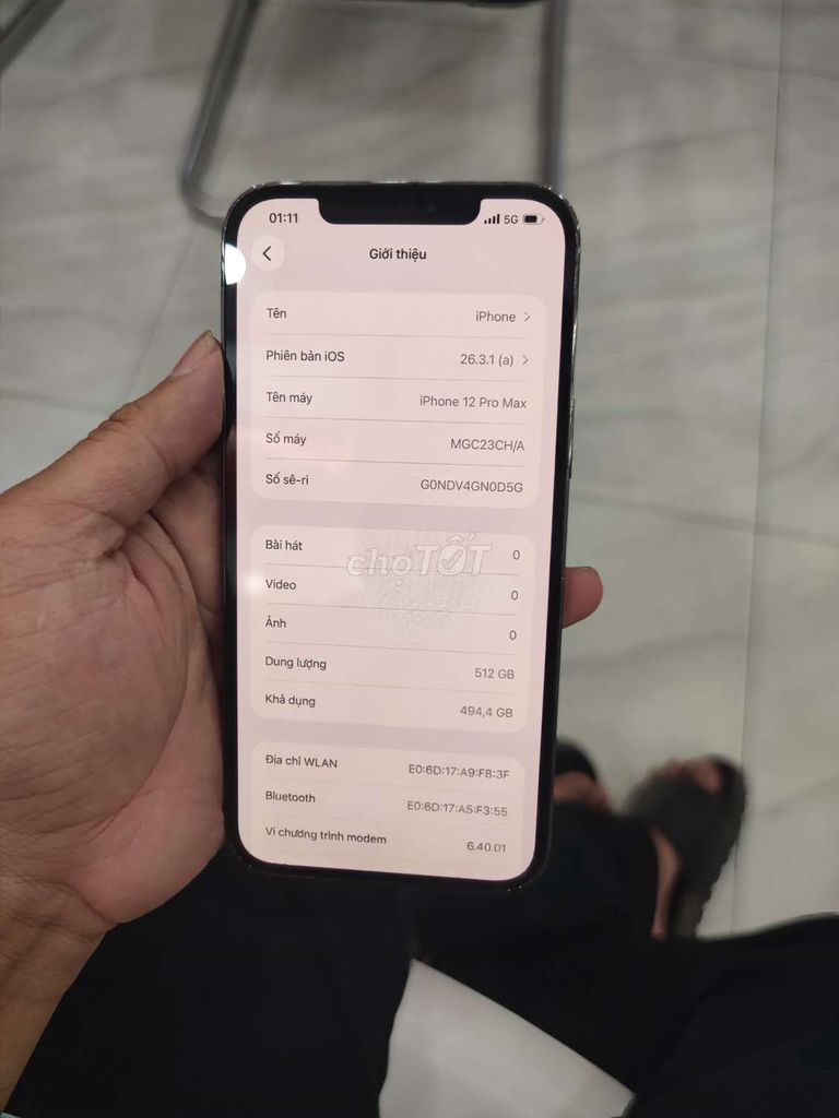 iPhone 12 Pro Max 512GB bán hay giao lưu. Mua bán Điện thoại tại Huyện Đất Đỏ Bà Rịa - Vũng Tàu được đăng bởi tùng hình 1