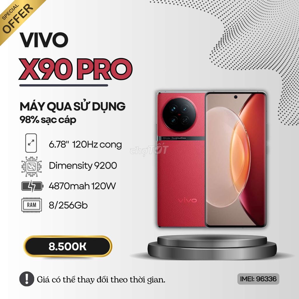 ⭐VIVO X90 PRO 8/256GB KÈM SẠC