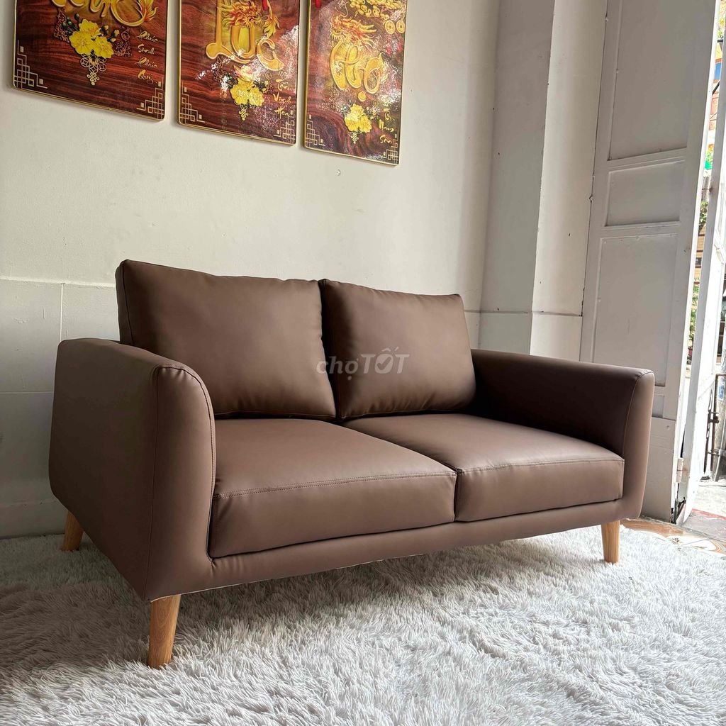 Ghế sofa da Nâu cacao 1.4m. Mua bán Bàn ghế tại Quận Bình Tân Tp Hồ Chí Minh được đăng bởi Ghế Sofa Giá Rẻ hình 1