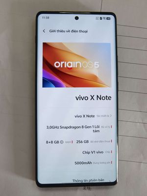 Vivo X Note 256GB Giao lưu 