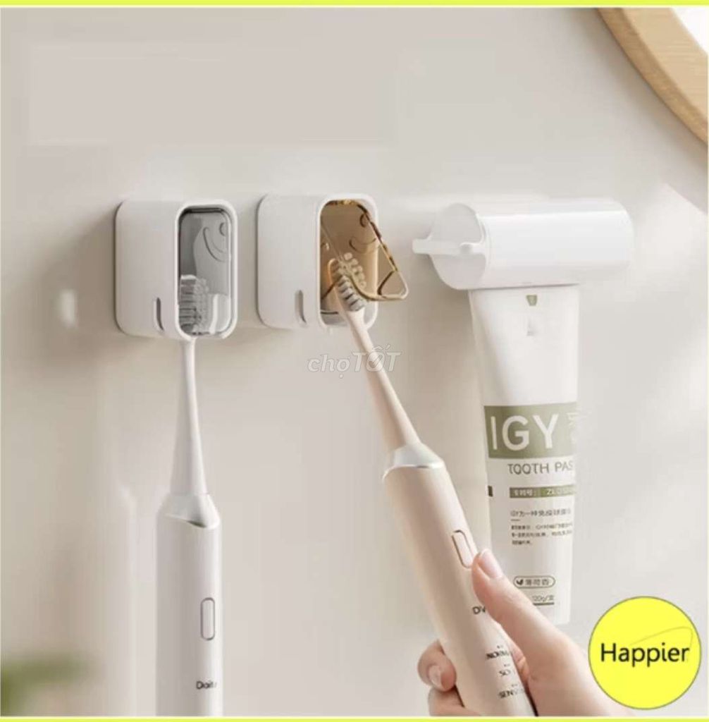 Giá đỡ bàn chải nhựa trắng. Mua bán Thiết bị vệ sinh, nhà tắm tại Thành phố Vĩnh Long Vĩnh Long được đăng bởi ST STORE chuyên sỉ hình 1